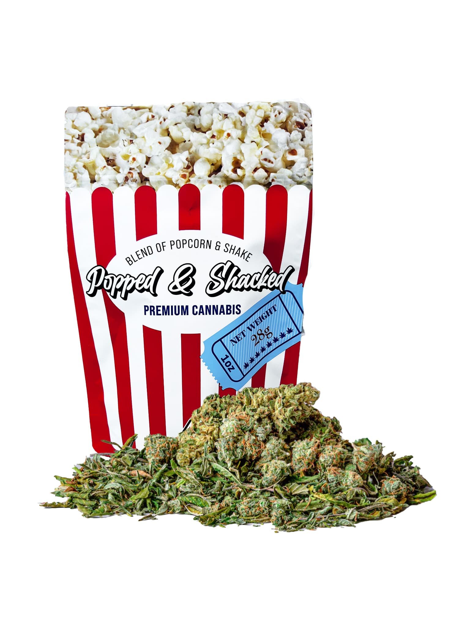 ppped and shake Popped and Shaked- Mixed Popcorn and Shake - 1oz - Image 1