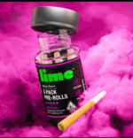 Lime Diamond & Hash Infused Lil' Limes (.6g x 5 Mini Pre Rolls) | Banana Split (Sativa) - Image 2