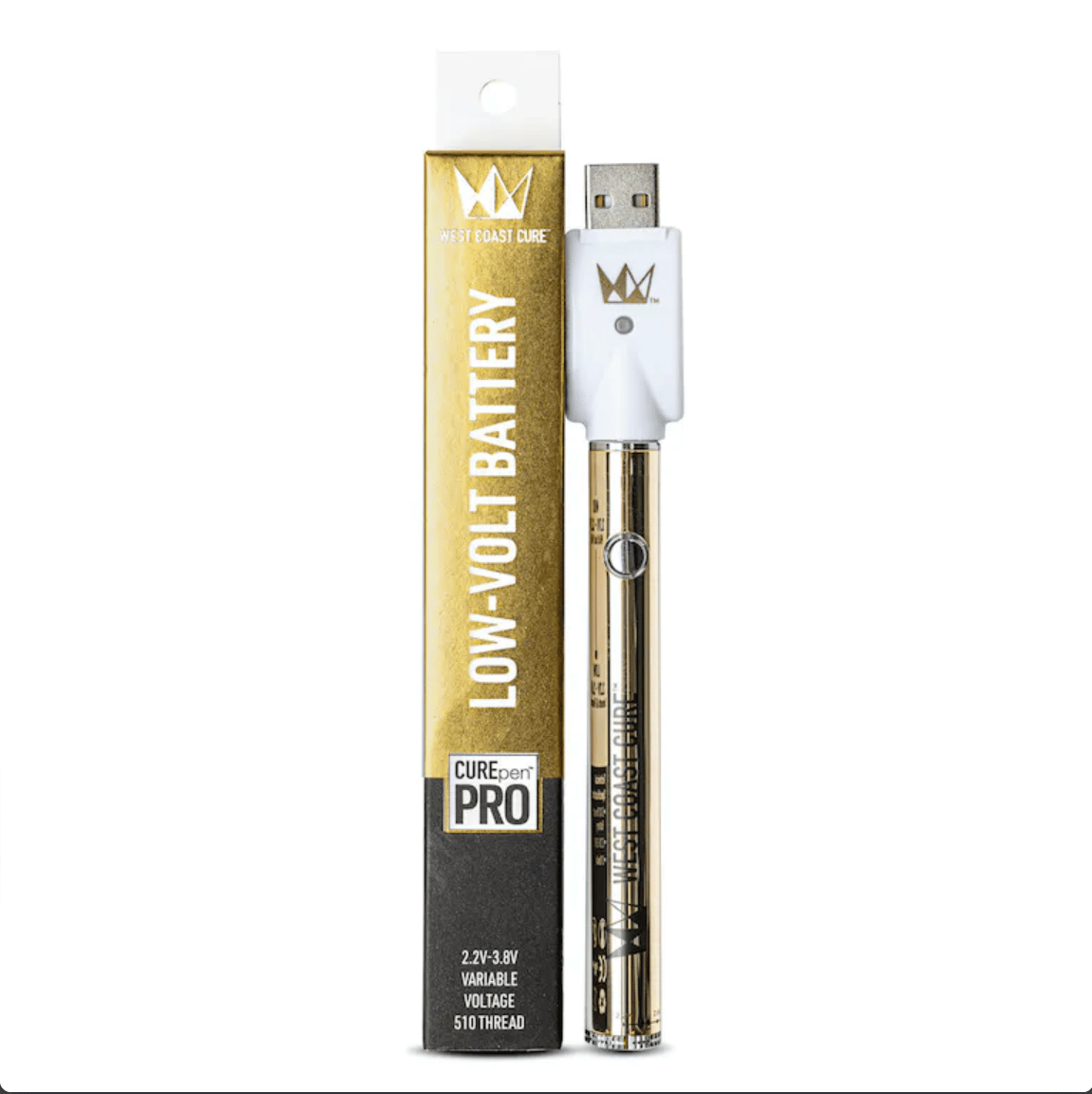 Снимок экрана 2023-02-08 в 10.00.30 PM West Coast Cure CUREpen Pro Battery - Gold - Image 1