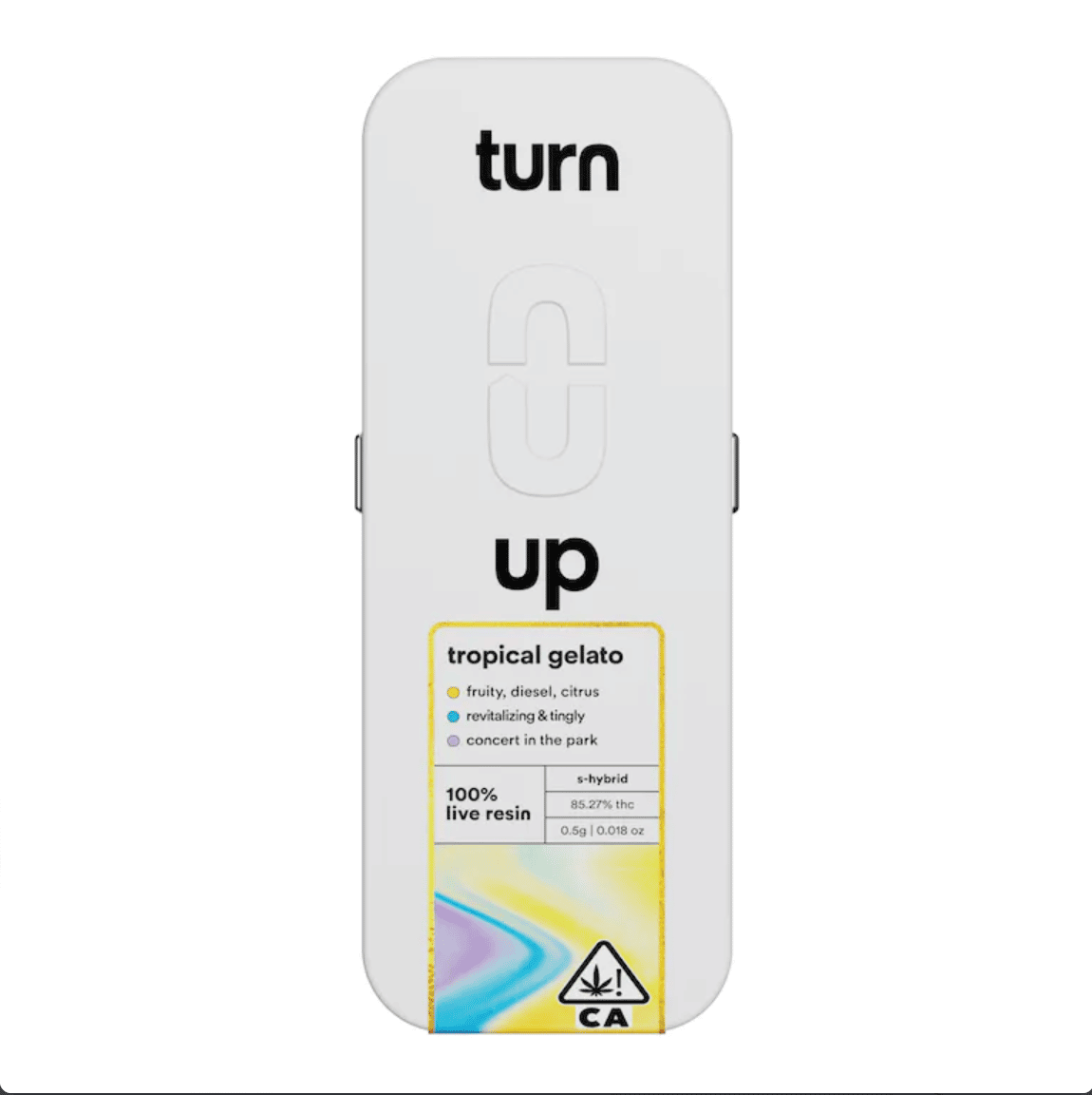 Снимок экрана 2023-02-08 в 9.48.36 PM TURN UP-Tropical Gelato .5g Live Resin Disposable - Image 1