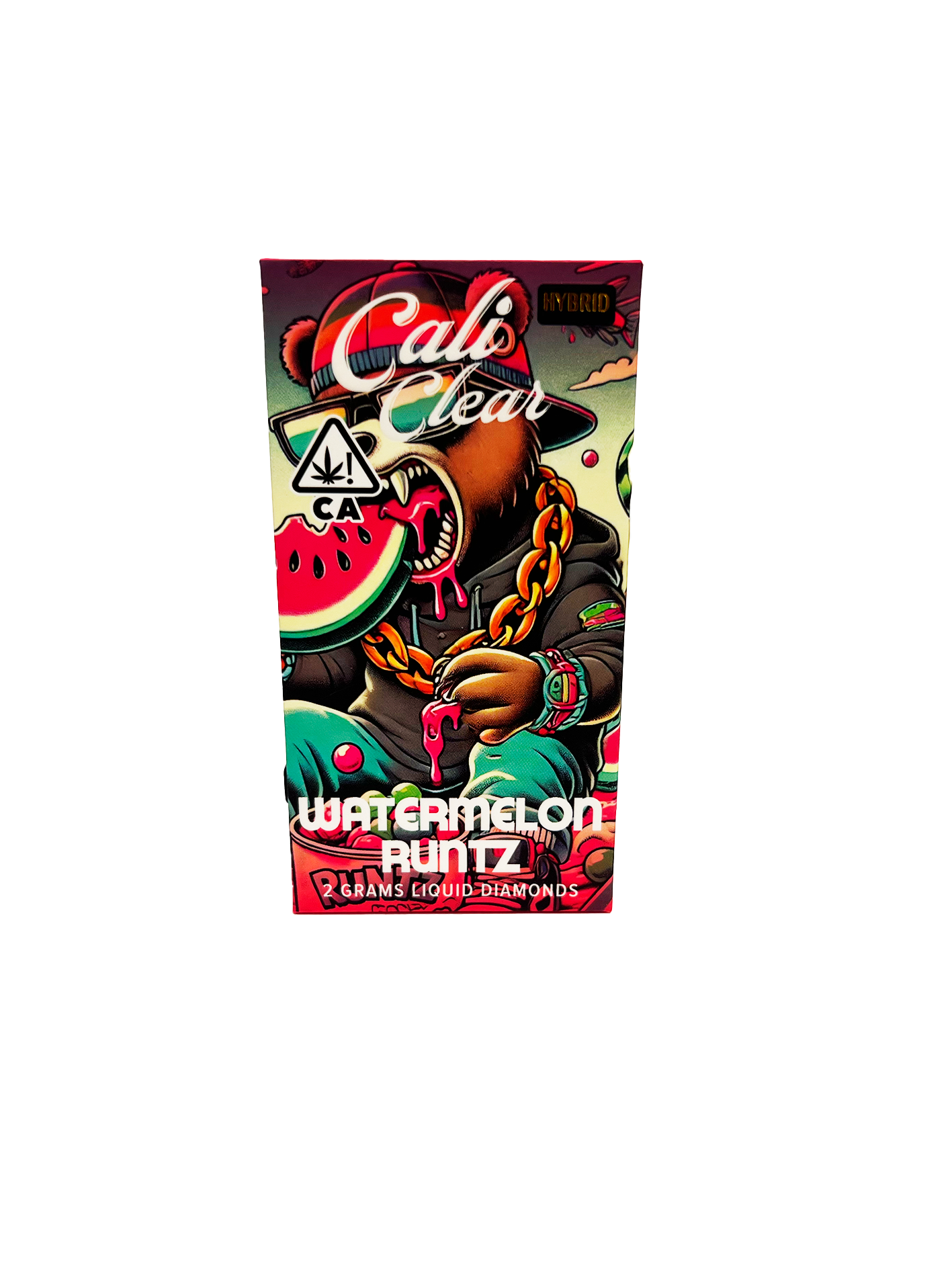 waytermelon CALI CLEAR -Watermelon Runtz (Hybrid) -Liquid Diamonds Disposable 2g - Image 1