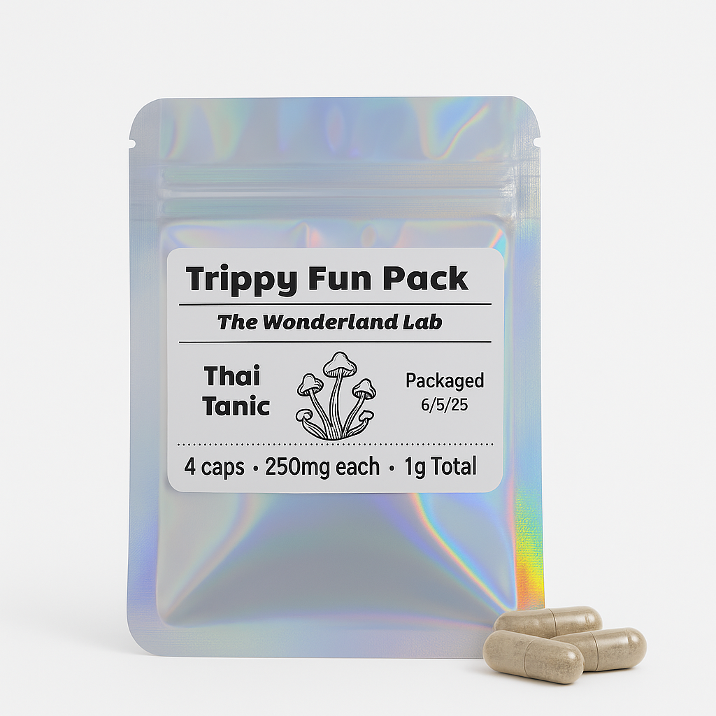 C9F07C8A-701D-44E6-A4B9-927E0B142A05 The Wonderland Lab - Trippy Fun Pack (Thai Tanic) -Magic Blend 1g - Image 1