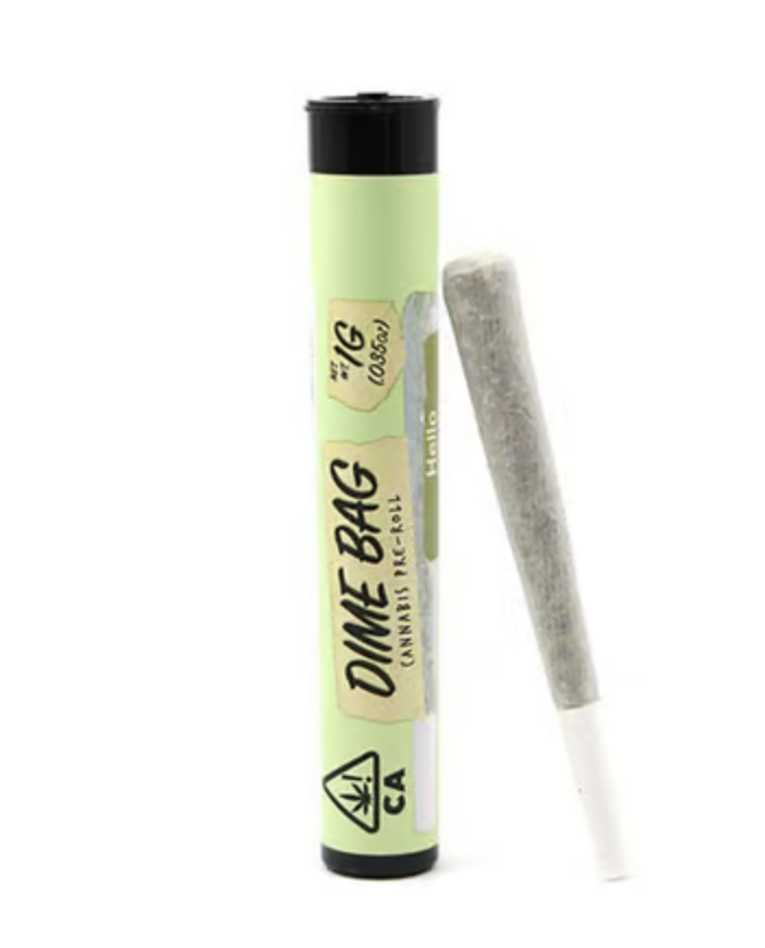 Screenshot 2025-07-31 at 3.09.47 PM Dime Bag - Moonbeams Infused Pre-Roll - Strawberry Meltshake 1g - Image 1