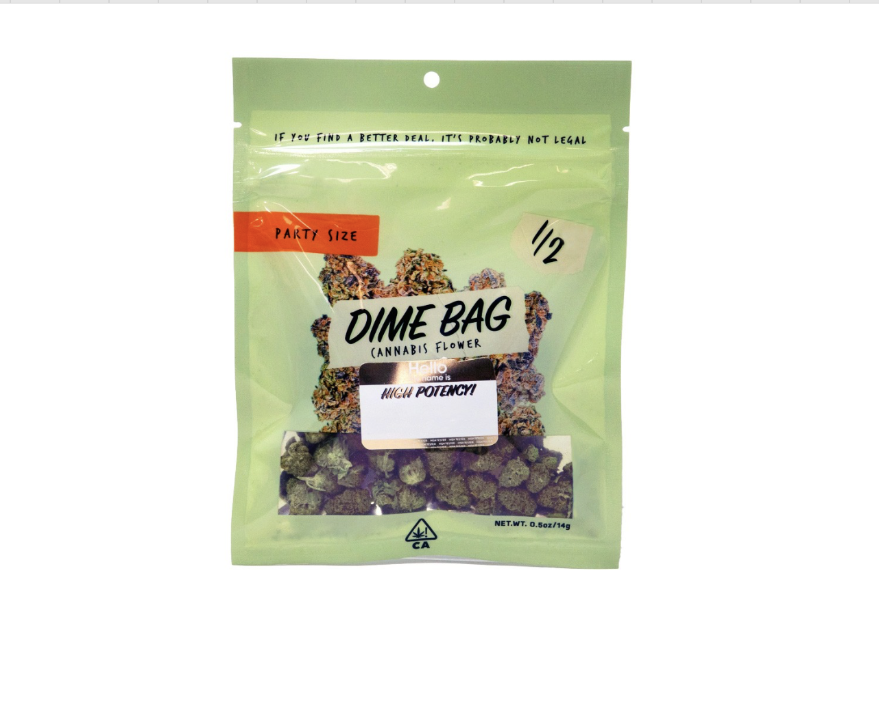 Screenshot 2025-07-31 at 4.10.24 PM Dime Bag - Flower - White Pine 14g - Image 1