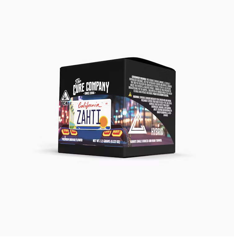Screenshot 2025-08-01 at 3.41.23 PM The Cure Company - Zahti 3.5g Premium Indoor Flower - Image 1