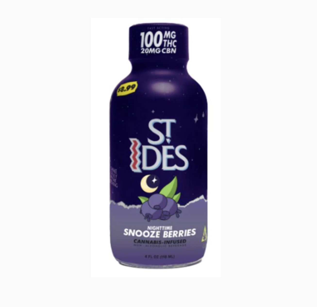ST IDES - Snooze Berries Shot  INDICA THC 100mg