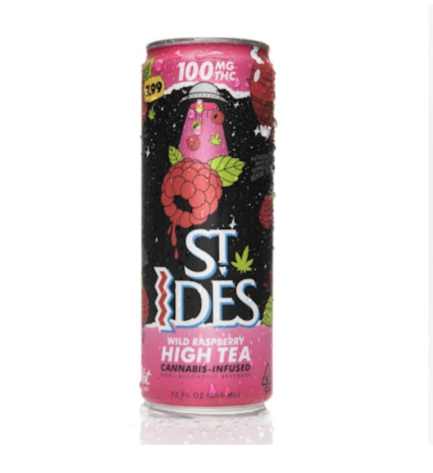 Screenshot 2025-08-06 at 2.05.41 PM 1* ST IDES - HIGH TEA (Wild Raspberry) | 12OZ THC 100MG - Image 1