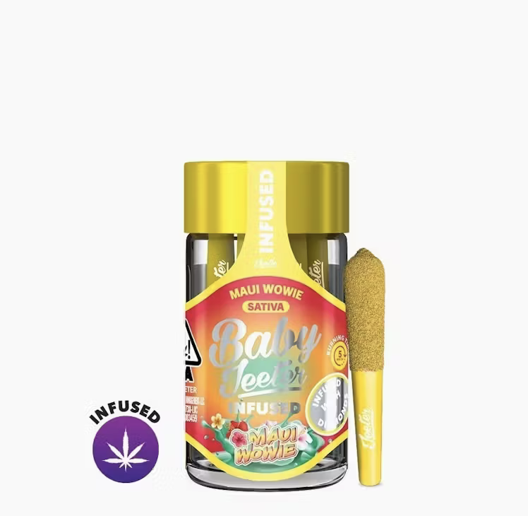 Screenshot 2025-08-21 at 3.00.02 PM Baby Jeeter Infused -Maui Wowie - Rosin Enhanced diamonds Pre- Rolls 5pack (2.5g) - Image 1