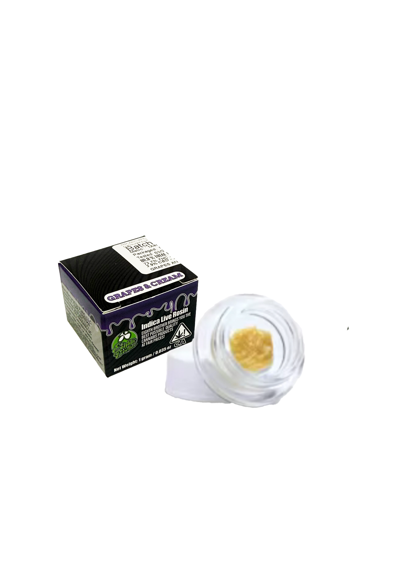 cream Eighth Brother - Live Rosin - Grapes&Cream 1g - Image 1