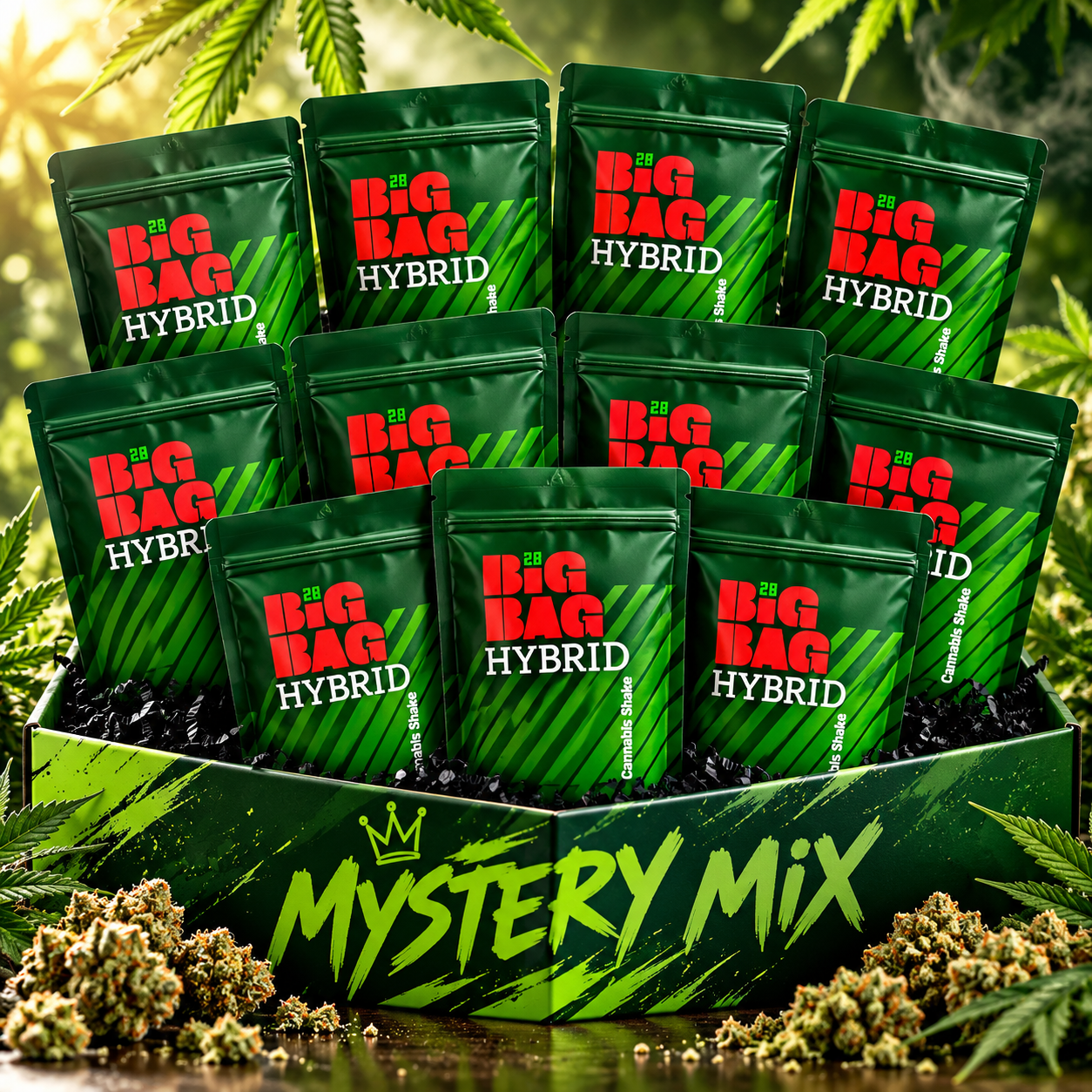 9B823A61-C995-4ABE-AA6E-CC13B2F489A8 #1 Big Bag - The Mystery Mix (Hybrid) – 10 Bags of Premium Shake (10oz) - Image 1