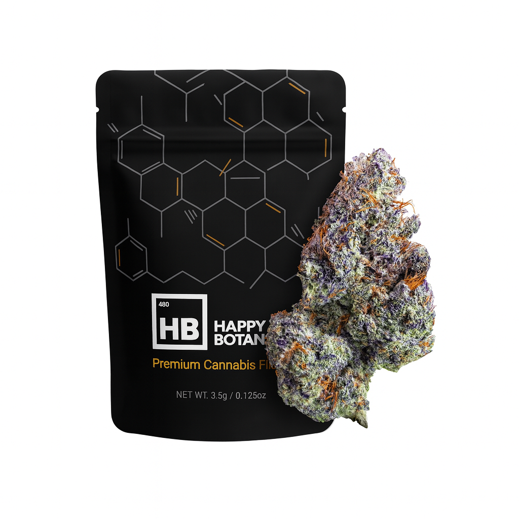 Copilot_20251029_55524 pm Happy Botanist - GOLD DUST - SATIVA (EXOTIC) - Premium Cannabis Flower 3.5g - Image 1