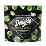 Delights -  Green Apple "Liquid Diamond Infused" - Gummies 100mg THC