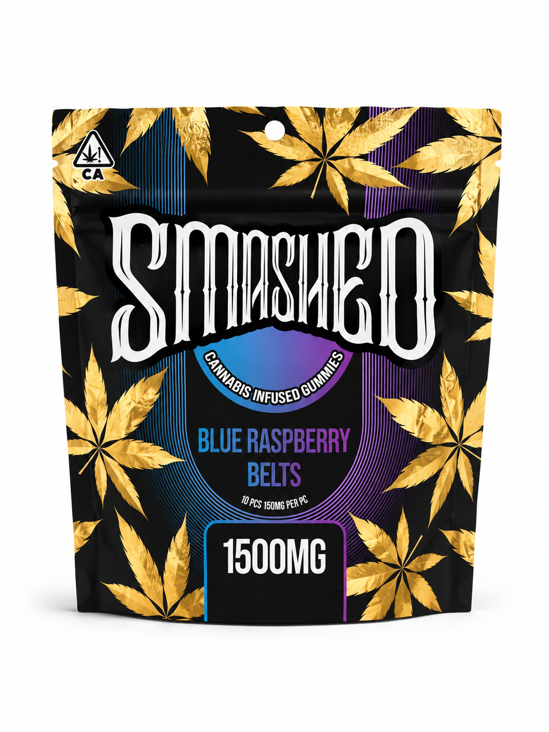086d2380-fec1-42e4-90cb-3788a566b2fe SMASHED - Blue Raspberry Belts - Cannabis Infused Gummies THC 1500mg - Image 1