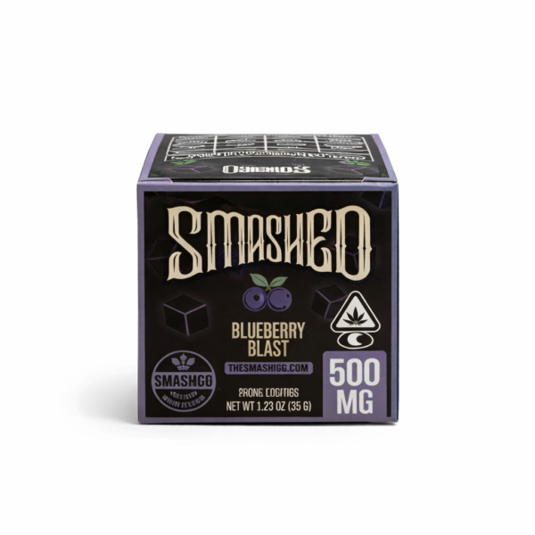 SMASHED - Blueberry Blast (Sativa) - Liquid Diamonds Infused Gummy THC 500mg