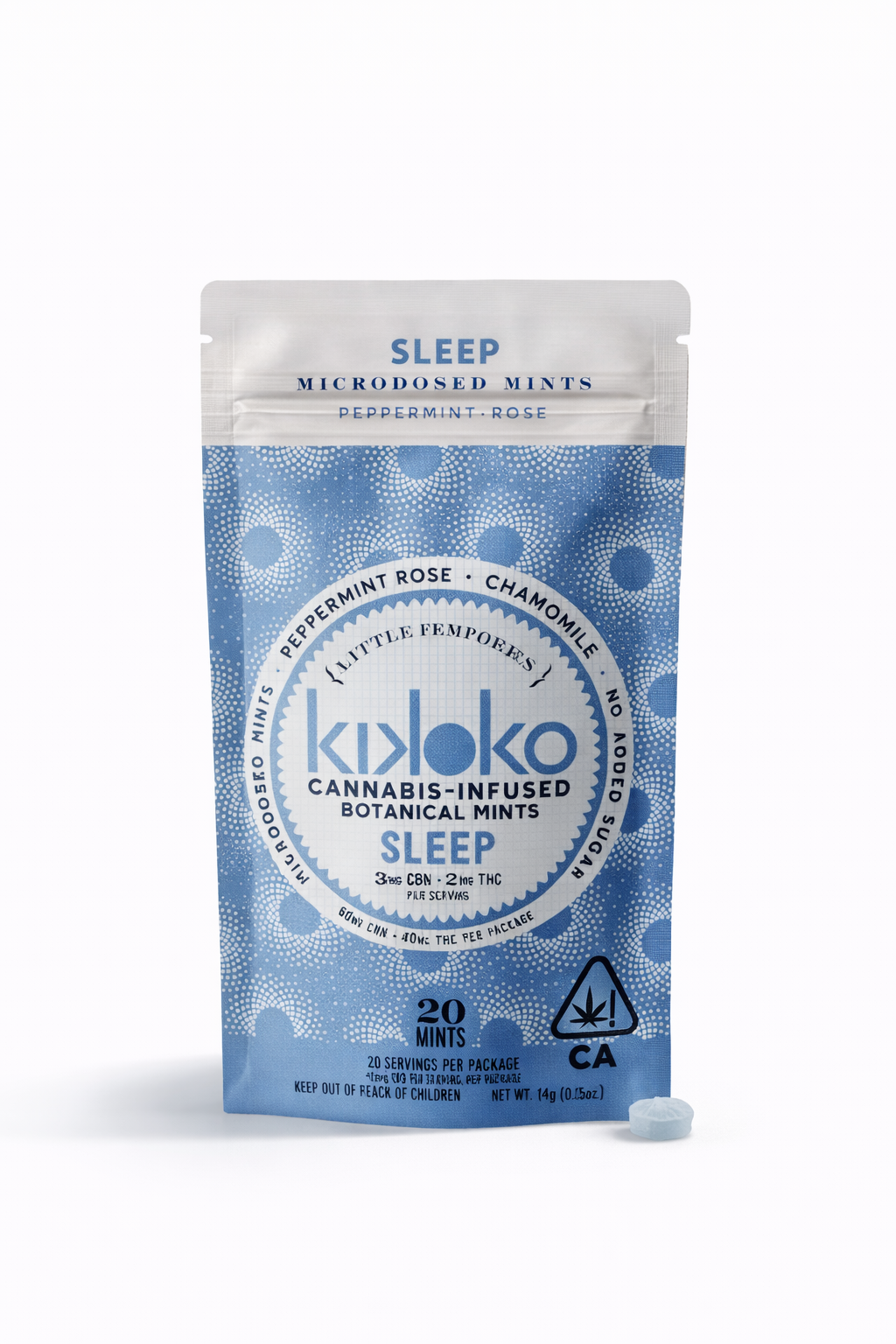 041E011D-1FCE-44FF-AC5F-9B03C80513CC KIKOKO 20pk - Little Helpers Mints 3:2 (Sleep) - 40mg - Kikoko - Image 1