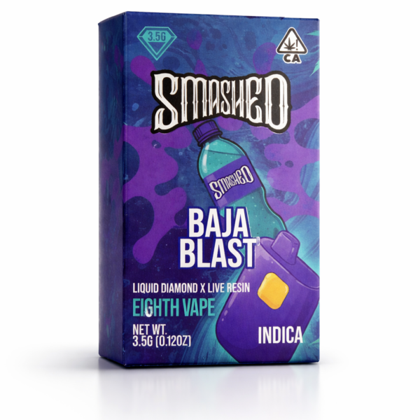 Smashed -Baja Blast (Indica) - Liquid Diamond X Live Resin Disposable Vape 3.5g