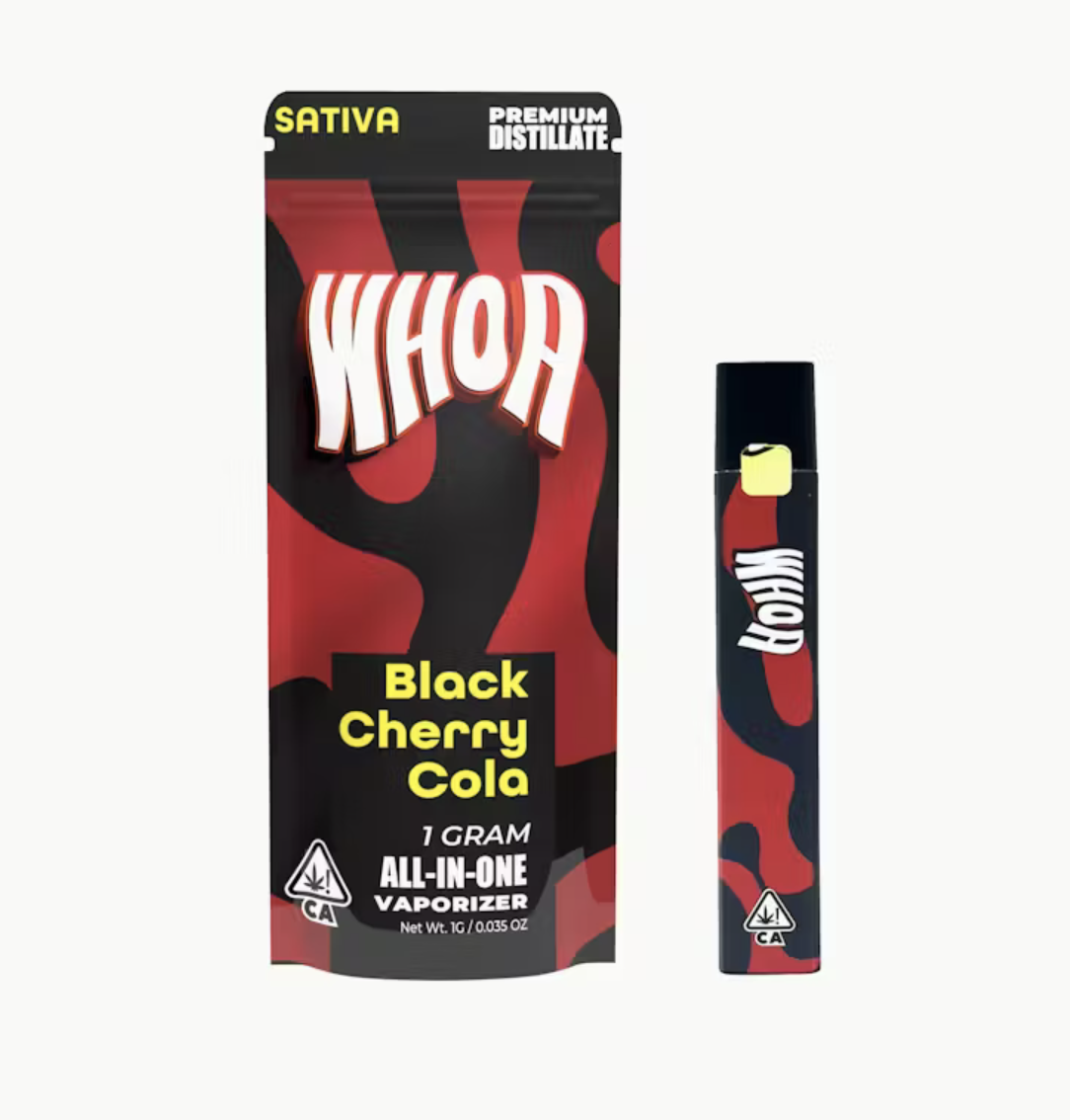 Screenshot 2026-04-19 at 3.57.09 pm WHOA - Black Cherry Cola - Disposable-1g (Sativa) - Image 1
