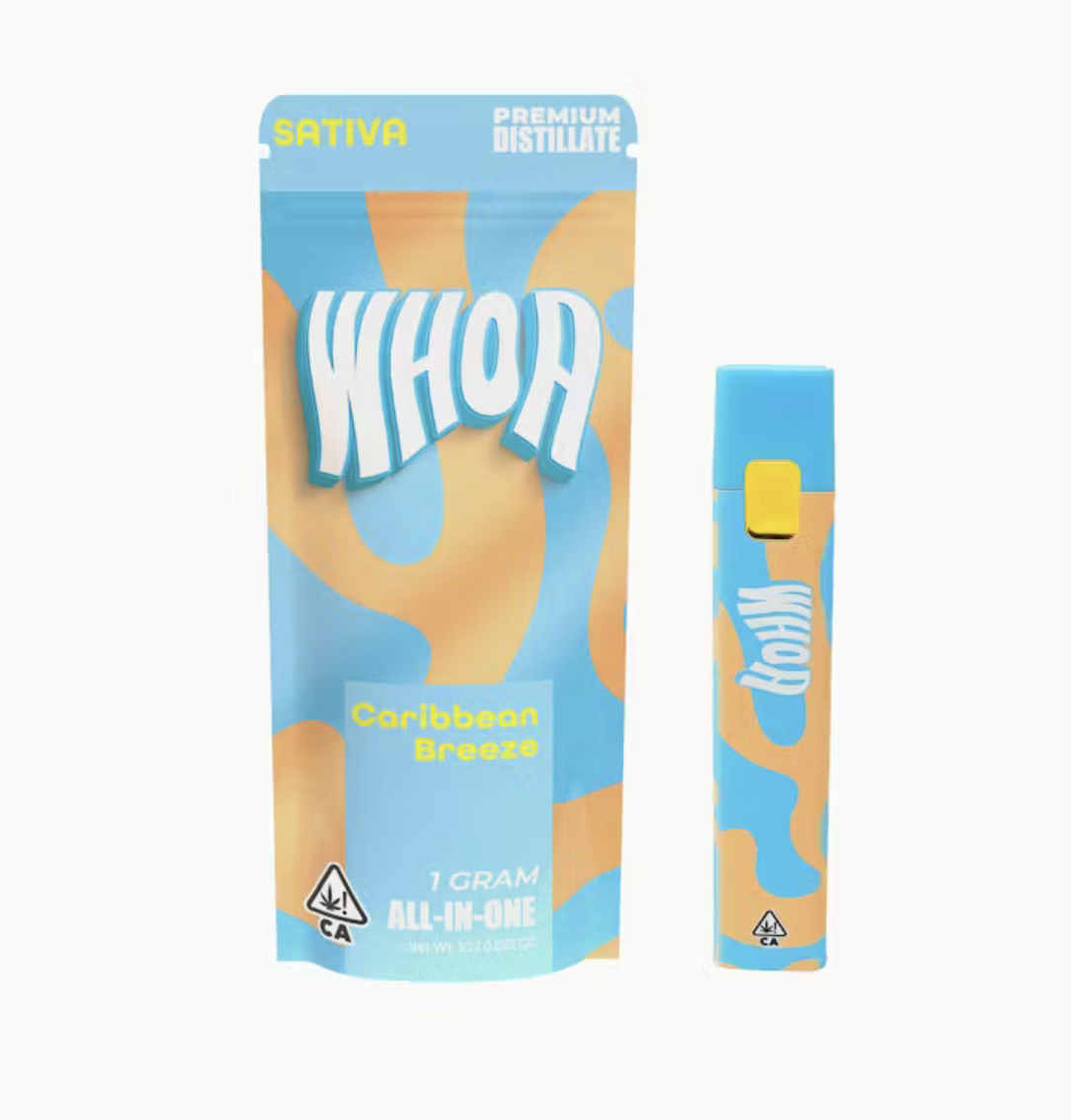 Screenshot 2026-04-19 at 3.58.02 pm WHOA - Caribbean Breeze All-In-One 1G Vape (Sativa) - Image 1