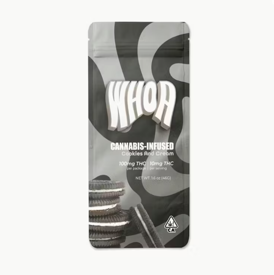Screenshot 2026-04-19 at 4.14.16 pm WHOA - Cookies and Cream - Chocolate Bar THC 100mg - Image 1