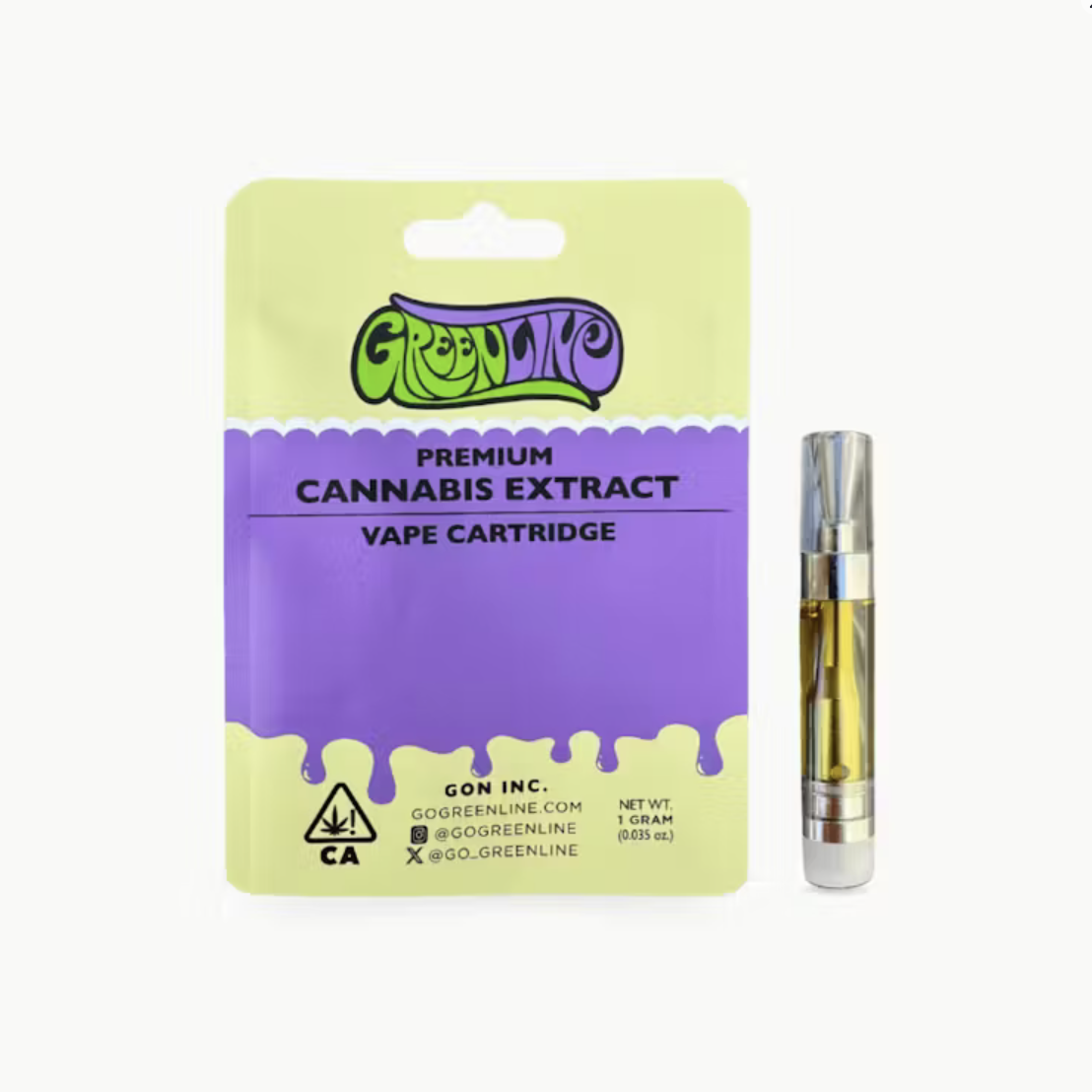 Screenshot 2026-05-01 at 10.20.36 PM Greenline - Granddaddy Purp- Vape Cart - Indica - 1g - Image 1