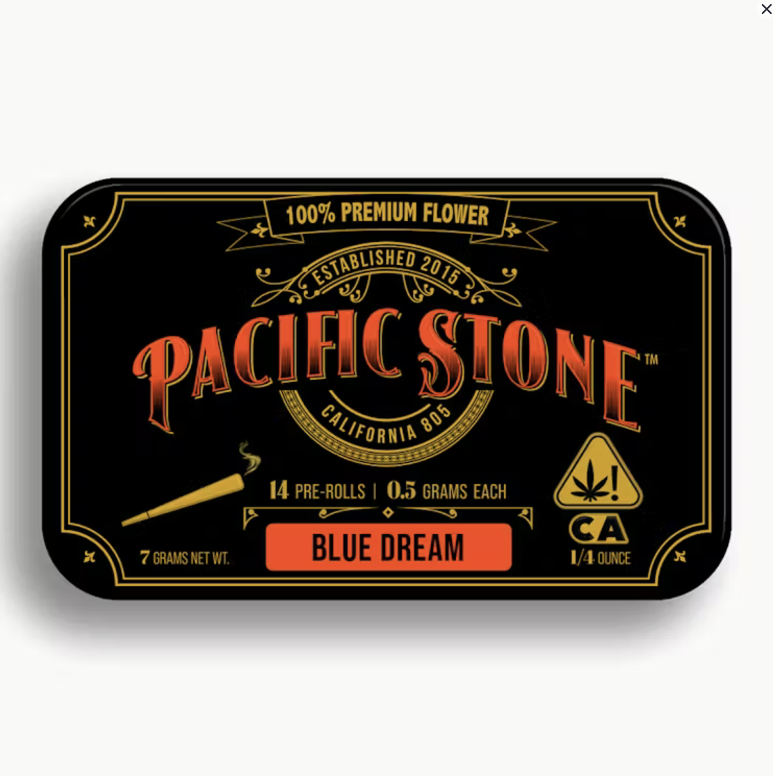 Screenshot 2026-05-01 at 3.49.18 pm Pacific Stone Blue Dream Pre-Rolls 14pk (7g) - Image 1