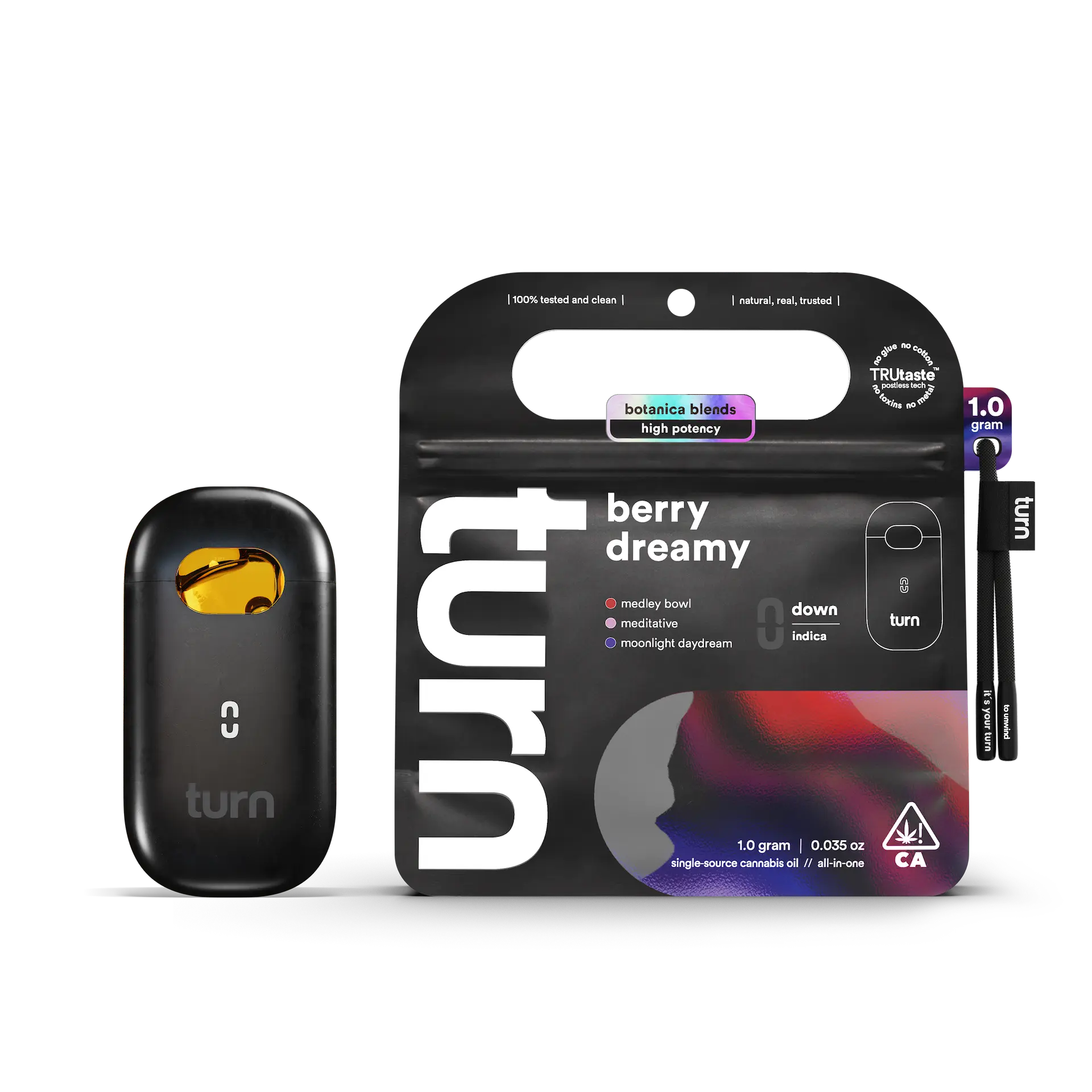 3_berry_dreamy_1_G_Botanca_Blends_CA_f635b924ea Turn - Turn Down - Berry Dreamy - AIO (TurnOne) 1g - Image 1