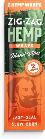 ZIG-ZAG - Hemp Wraps - Island Vibes - (2 Wraps/Pack)
