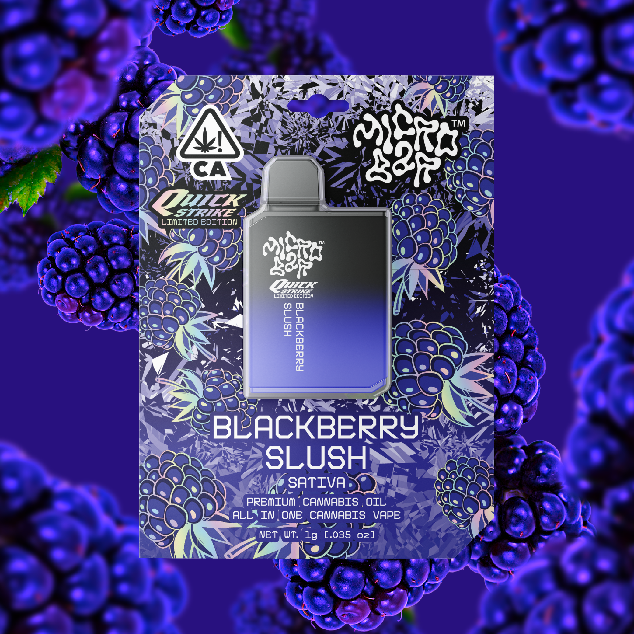 MicroBar - Blackberry Slush-1774550967 MicroBar - Blackberry Slush - 1g AIO Vape - Image 1