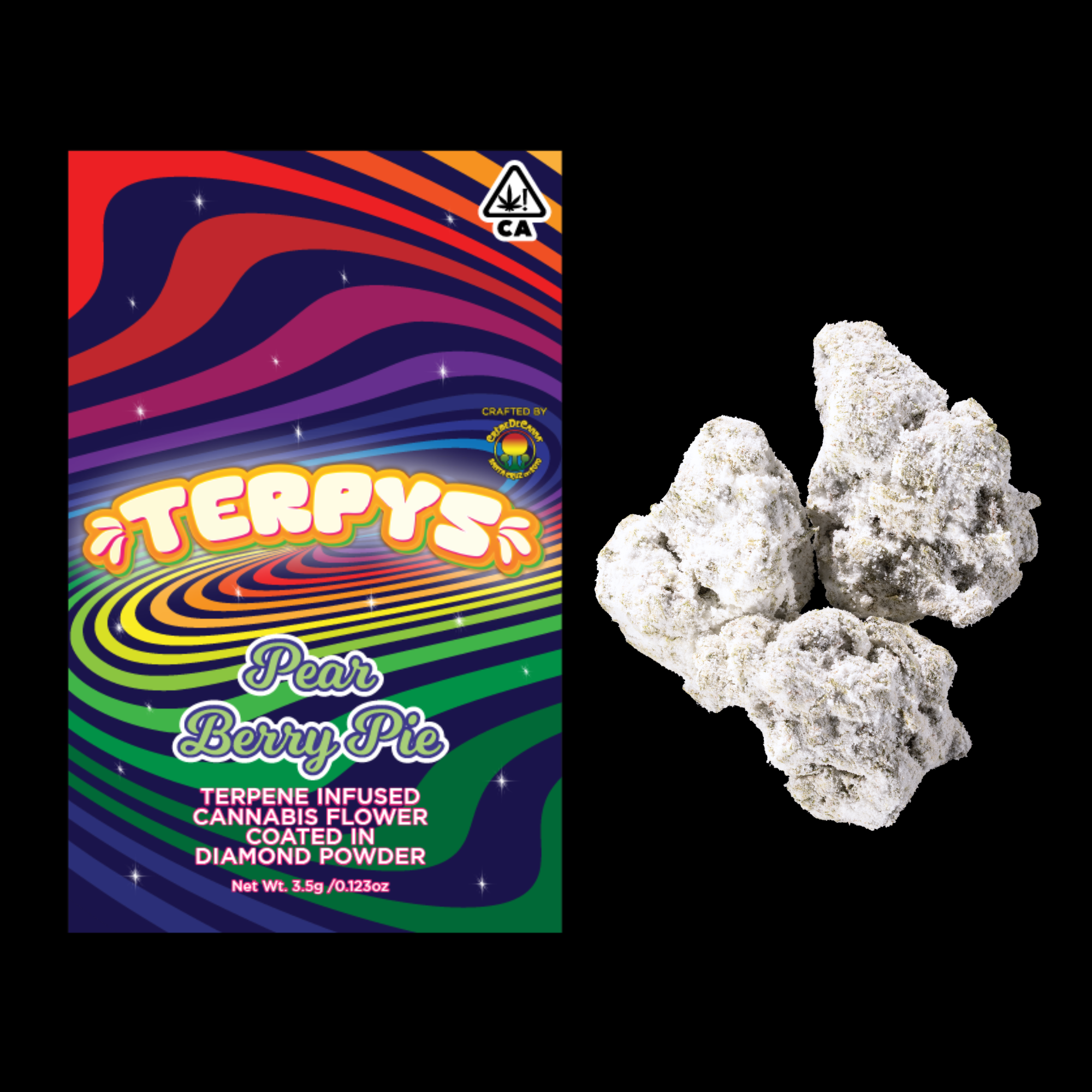 Terpys - Diamond Infused Flower - Pear Berry Pie - 3.5g - (I) - 5611-1775139666 Creme De Canna - Terpys - Diamond Infused Flower - Punch Popz - 3.5g - Image 1