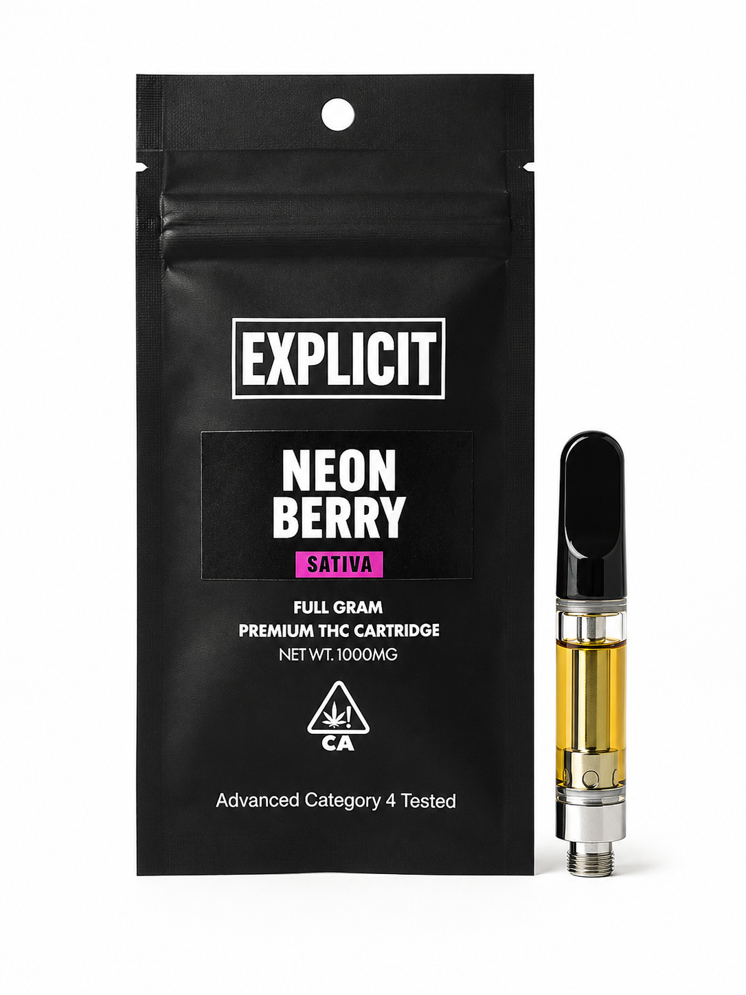 e8ea2531-dc56-472a-90eb-e4b886d1d381 Explicit - Neon Berry (Sativa) - Cartridge 1g - Image 1