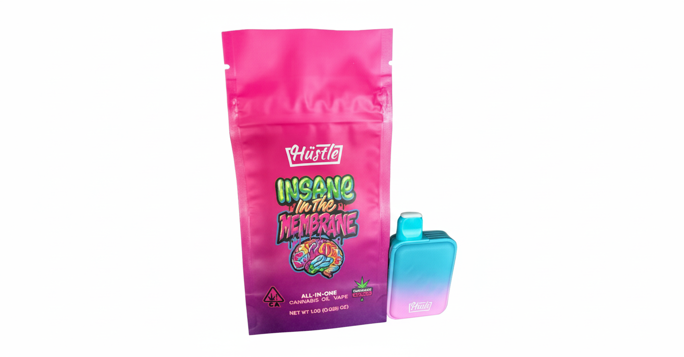 060c1d3f-8544-4125-aed5-8152143167e9 HUSH - INSANE IN THE MEMBRANE (Sativa) - ALL-IN-ONE 1G - Image 1