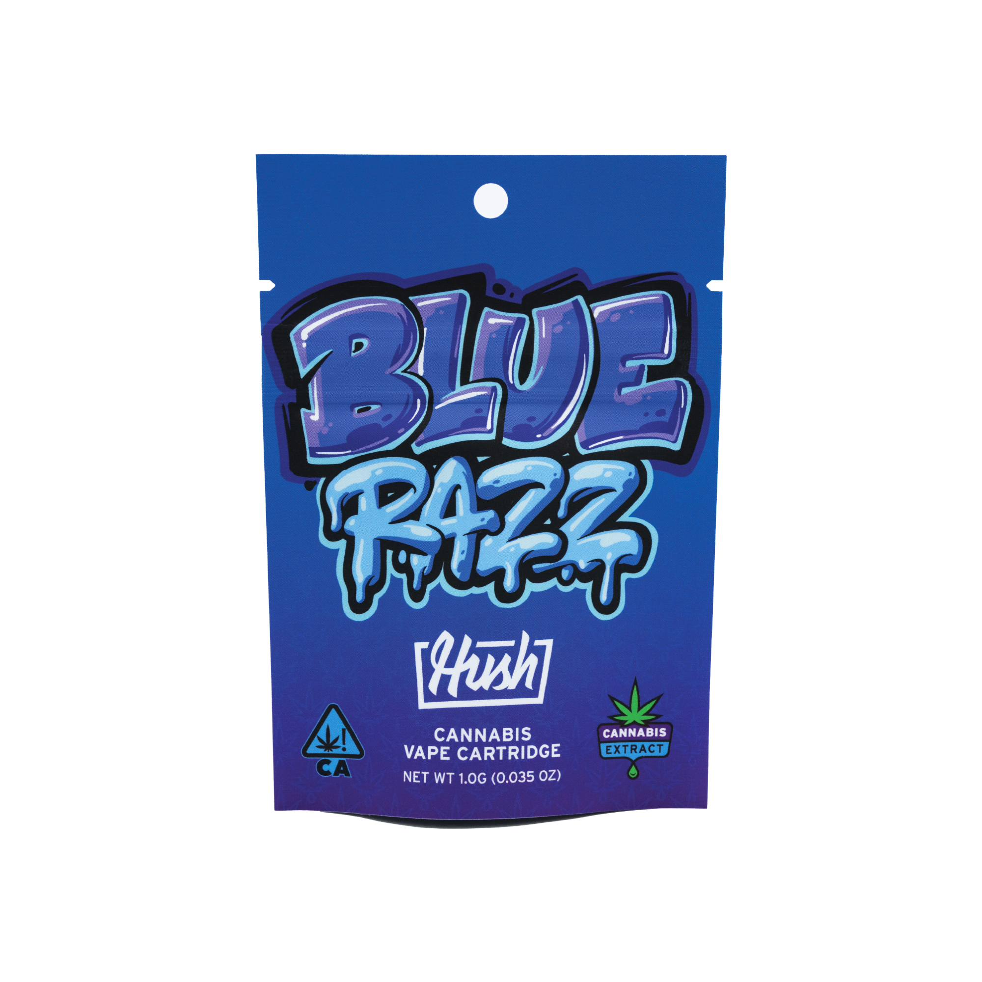Blue Razz copy-1785247345 HUSH - Blue Razz (Hybrid) - Cartridge 1g - Image 1