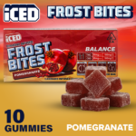 ICED - Balance - Pomegranate - Frostbites Gummies THC 100mg (10pk)