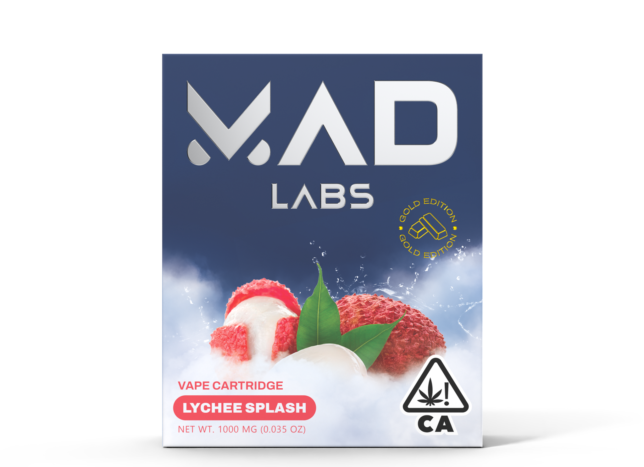 LYCHEE SPLASH-1746660685 Mad Labs - Lychee Splash (Hybrid) - Premium Vape Cartridge (Gold Edition) 1g - Image 1