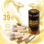 Black Mamba - Peach Nectar (Sativa) -Infused Mini Pre-Rolls 10pk (2.5g)