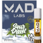 Mad Labs - Sour Diesel (Sativa) - Premium Vape Cartridge (Gold Edition) 1g