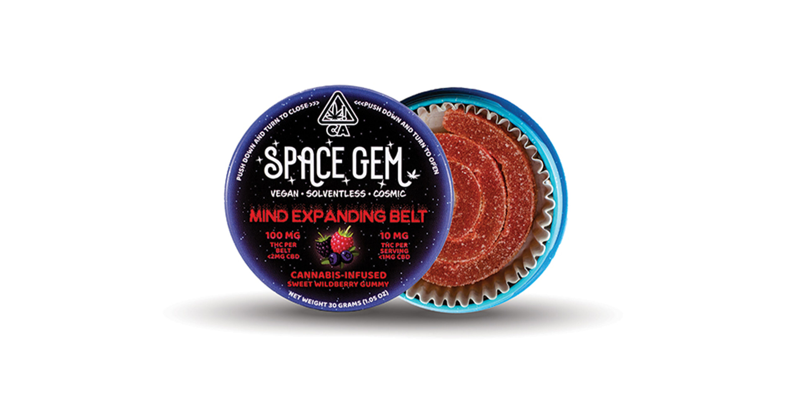 Willd Berry MEB-1731977090 Space Gem - Sweet Wild Berry Mind Expanding Belt (100mg THC) - Image 1