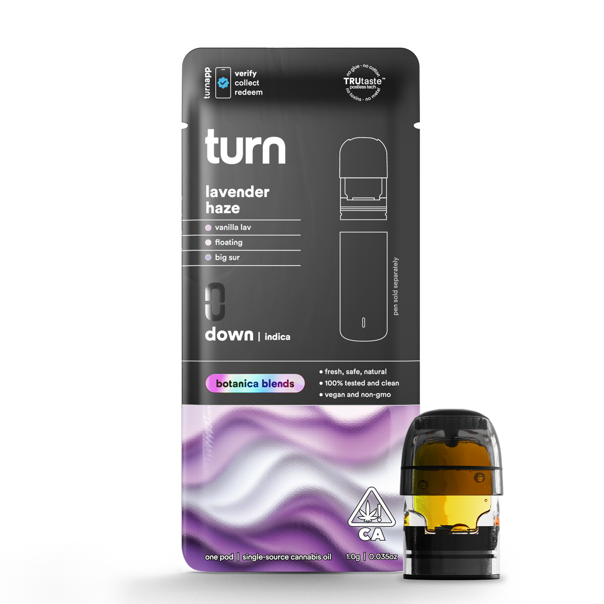 lavender haze (live-resin)-CA_02-1779041669 Turn - Turn Down - Pod - Wild Fruit Punch 1g - Image 1