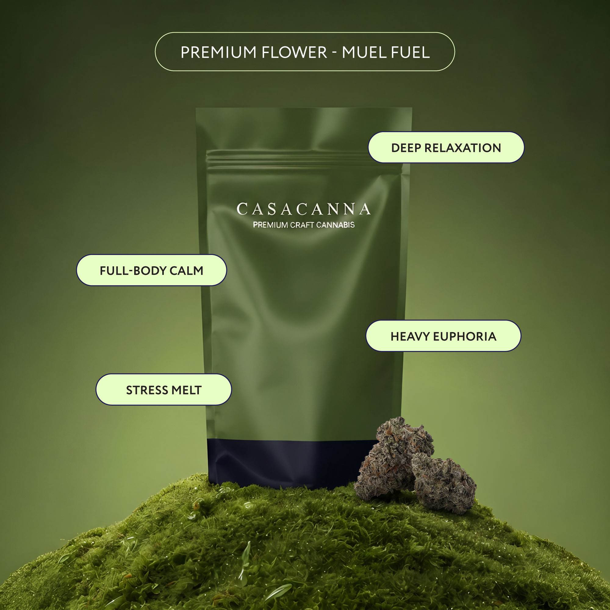 Casacanna - Muel Fuel Casacanna - Muel Fuel -Premium Flower 1/2oz - Image 1