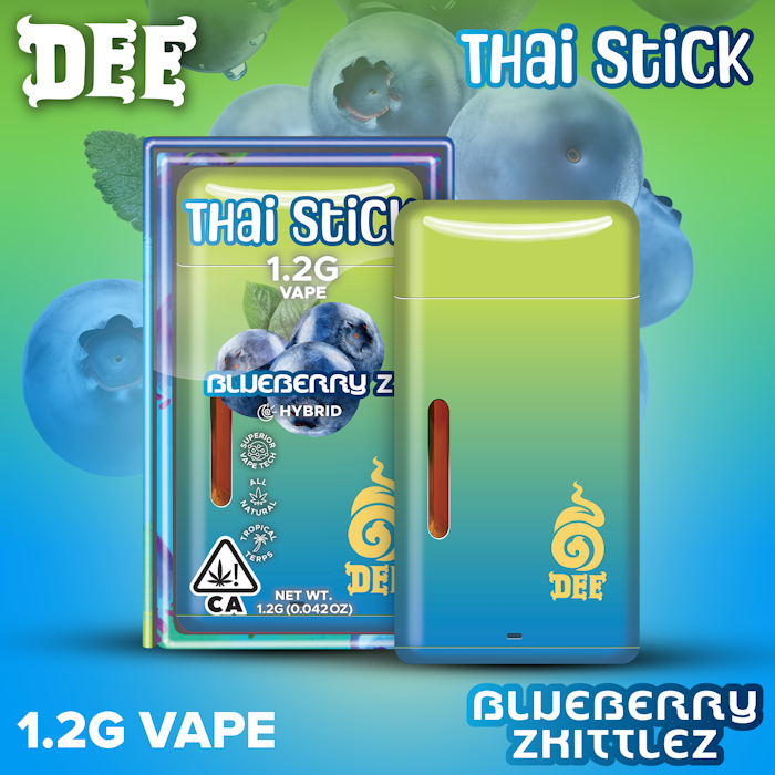 DEE_1.2gVapes_MenuImage_BlueberryZkittles-1768334702 Dee Thai | Blueberry Z | Thai Stick Vape 1.2g - Image 1