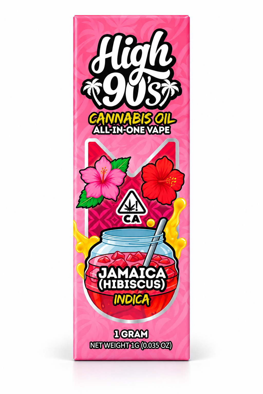 a5e02d9b-368e-4748-a2d3-e931f1f58510 High 90s - Jamaica All-In-One Vape 1g - Image 1