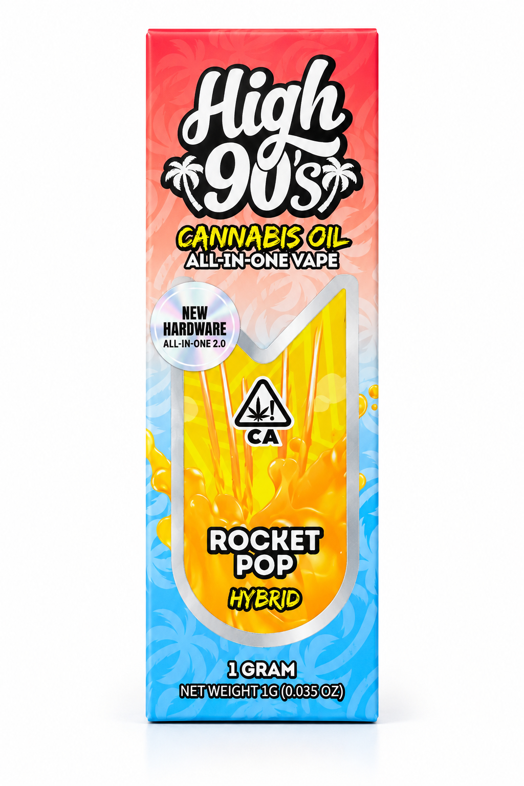 cb664970-df9d-43e0-be2c-6b9c37f085bc High 90s - Rocket Pop All-In-One Vape 1g - Image 1
