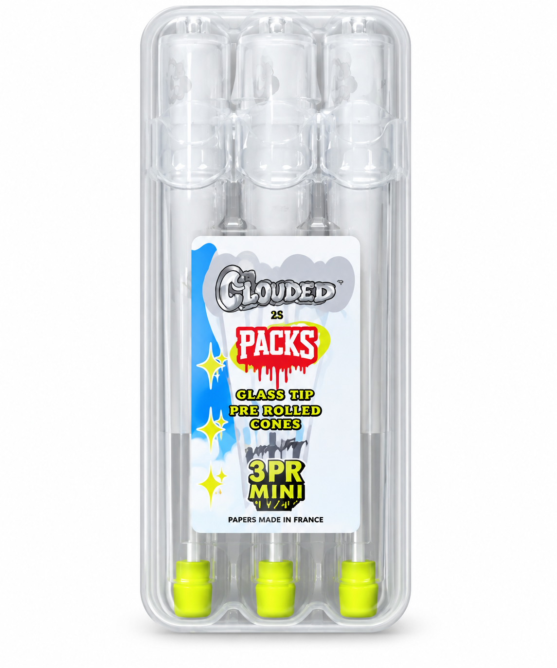 ce6bd293-d1be-45a4-a9a1-f69eaa92a025 Packs x Glones Pre Rolled Cones + Glass Tip 1 1/4 3pk - Image 1