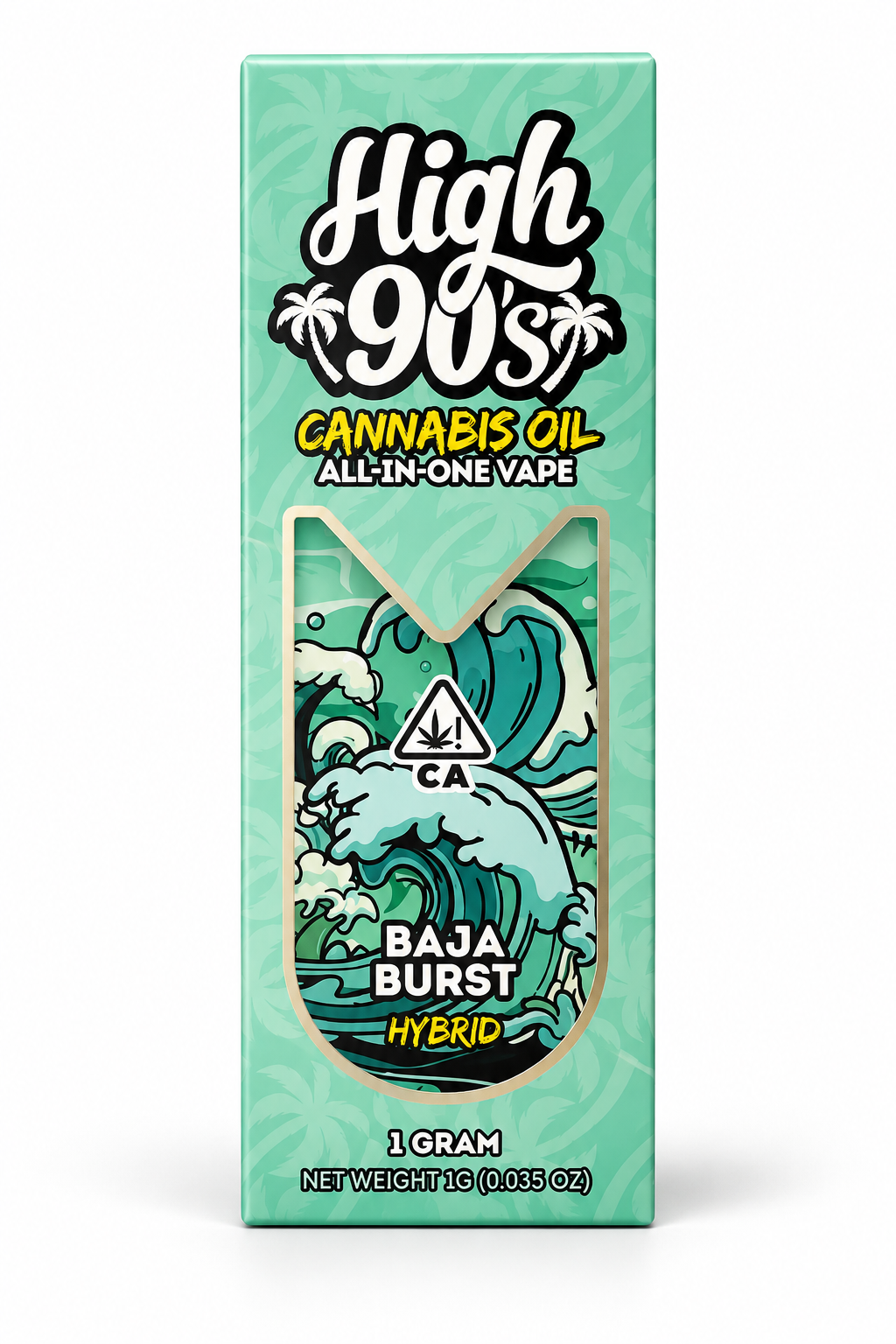 f77abe1b-39a9-4195-9a6f-a9f1035bc25c High 90s - Baja Burst All-In-One Vape 1g - Image 1