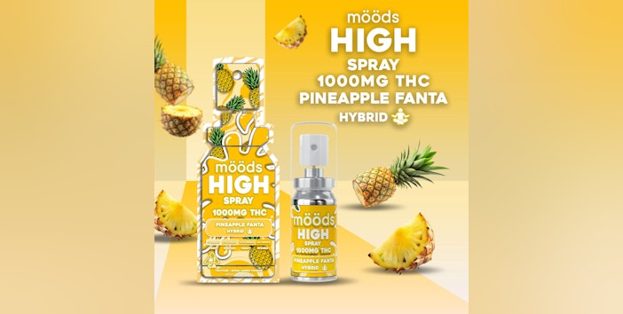 image-1781558785 MOODS - Hybrid Pineapple Fanta - Sublingual Spray - THC 1000mg - Image 1