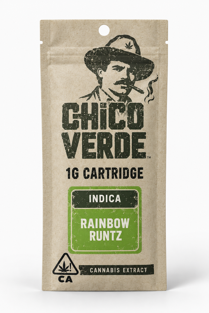 1G Cart_Rainbow Runtz-1792011595 Chico Verde - Vape Cartridge - Rainbow Runtz - 1g - Indica - Image 1