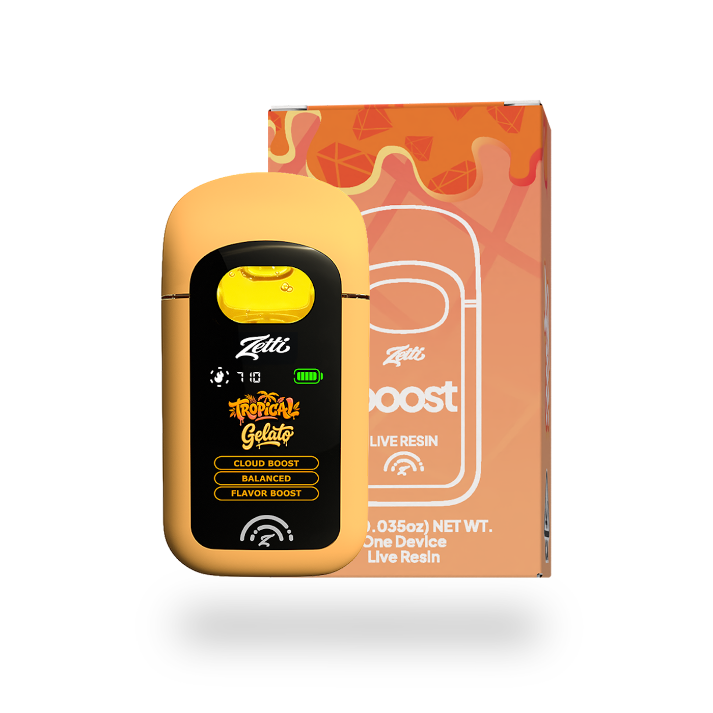 BOOST_TROPICALGELATO-1787081159 ZETTI | 1g | Boost | Tropical Gelato | Hybrid - AIO Vape - Image 1