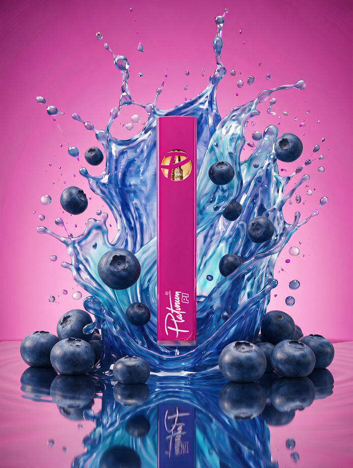 Distillate AIO - Wild Blueberry - Hybrid-1790196330 Platinum Vape - 1ml P1 All-In-One - Wild Blueberry (Hybrid) - Image 1