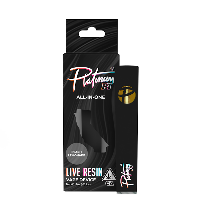 PVCA-Nabis-Product-Photos-LiveResin-AIO-PeachLemonade-1790196569 Platinum Vape - 1ml P1 Live Resin All-In-One - Peach Lemonade - Sativa - Image 1