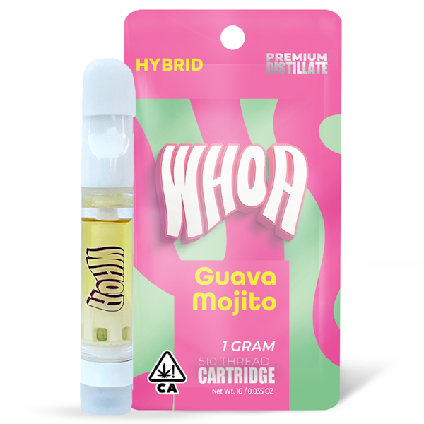 WHOA - 510 THREAD - GUAVA MOJITO (1)-1768955715 WHOA Hybrid Guava Mojito - Cartridge 1g - Image 1